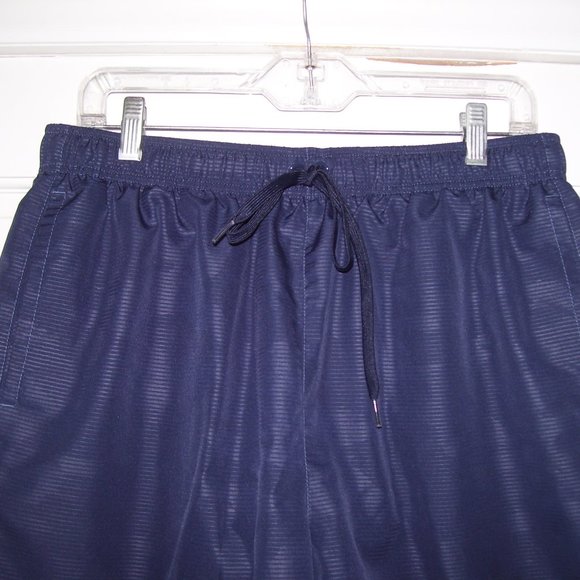 NIKE Navy Swim Trunks *Subtle Striped Camo Pattern* - Picture 2 of 7